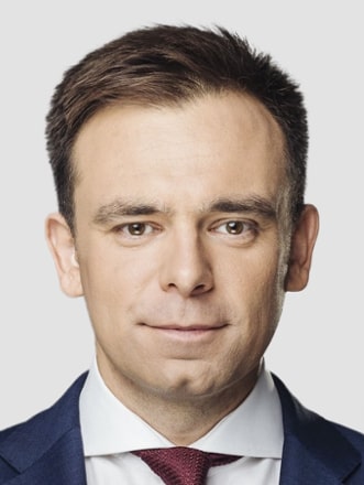 Andrzej Domański podczas wystąpienia publicznego