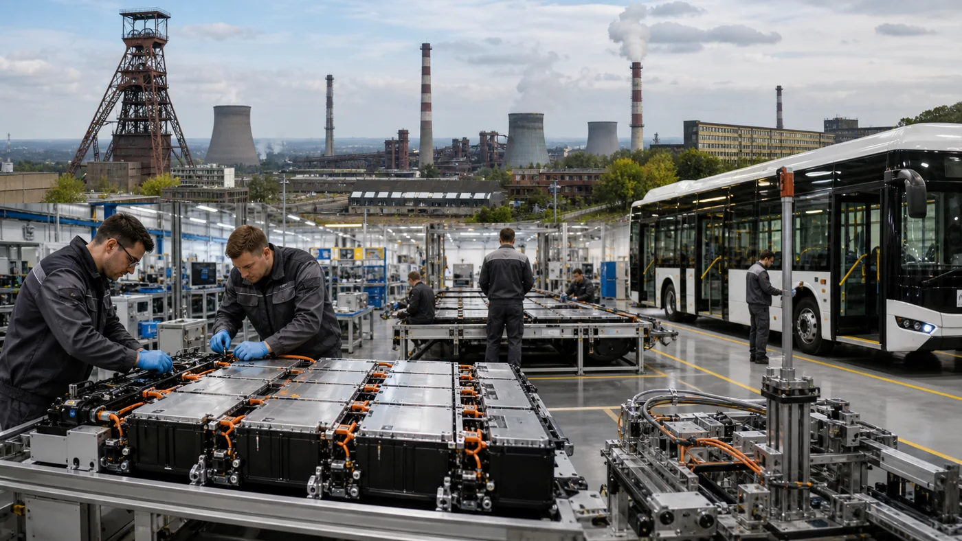 Linia produkcyjna i przemysłowa infrastruktura energetyczna jako symbol kosztów produkcji