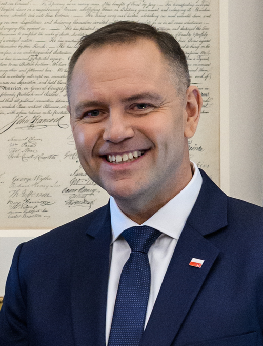 Karol Nawrocki podczas spotkania w Gabinecie Owalnym w 2025 roku