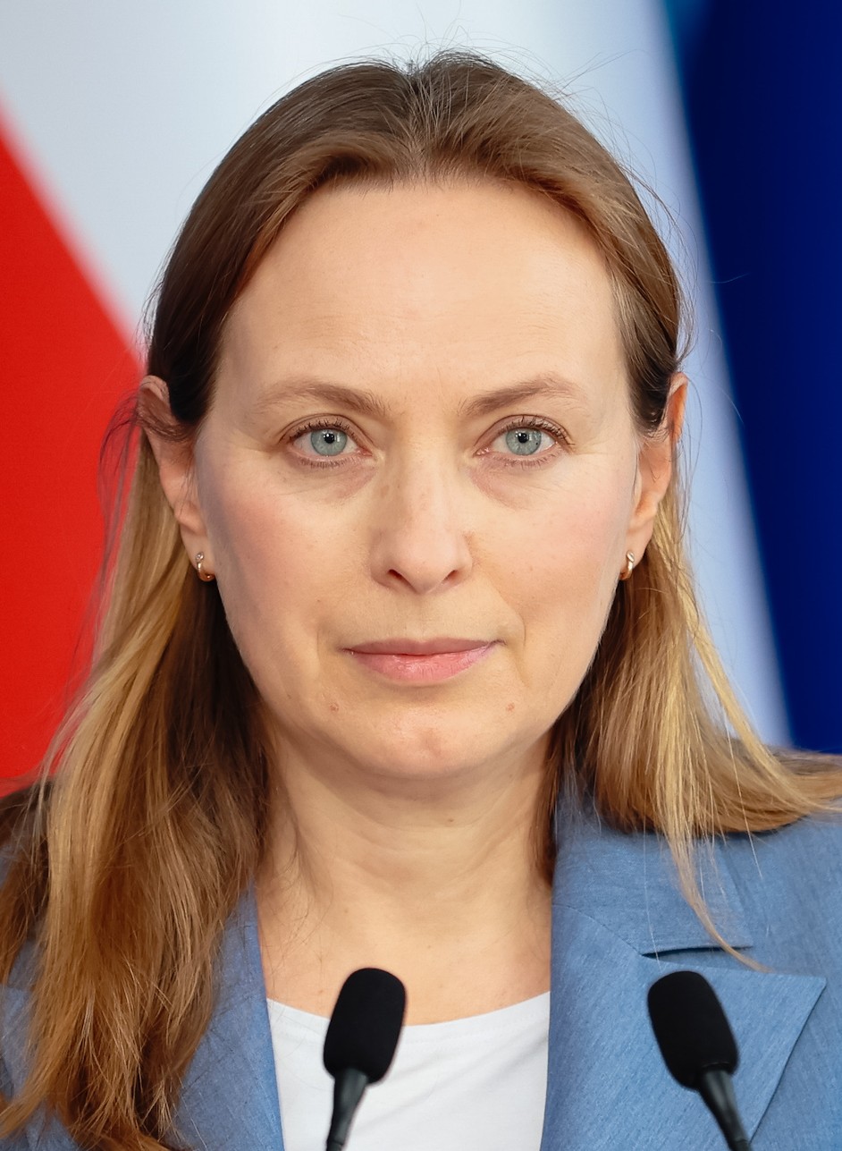 Katarzyna Pełczyńska-Nałęcz podczas konferencji prasowej