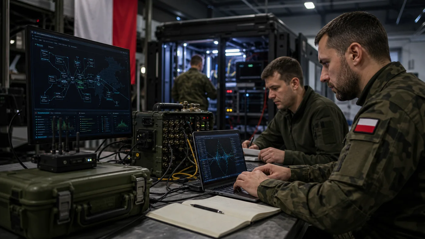 Inżynierowie testują wojskowy system szyfrowanej łączności i mobilne laboratorium cyberbezpieczeństwa